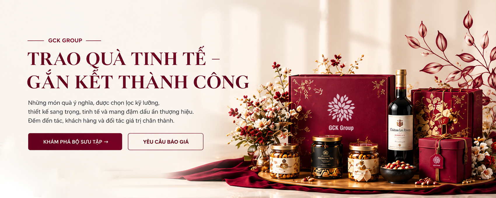 Banner trao quà tết GCK